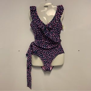 NWT Aerie Printed Ruffle One Piece (Long)
